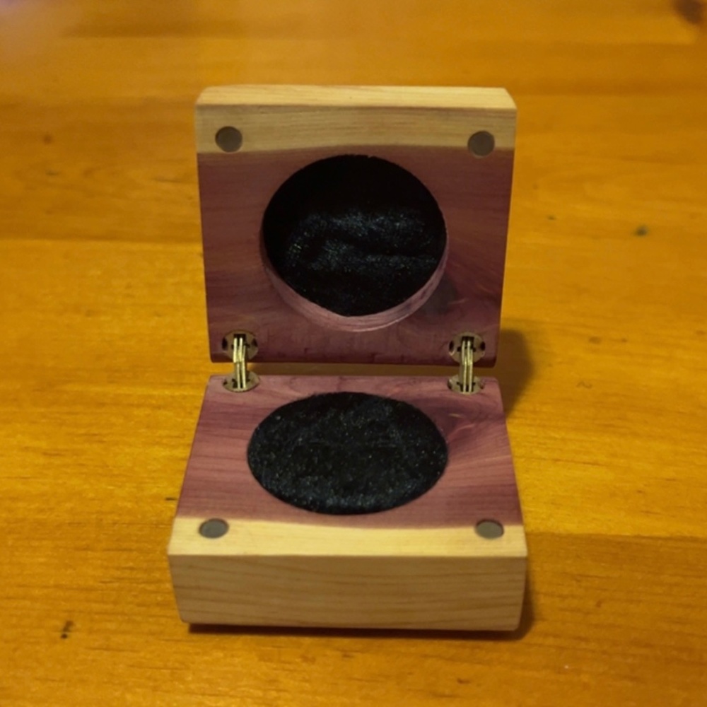 Cedar Ring/Earring Boxes - Picture 2 of 3